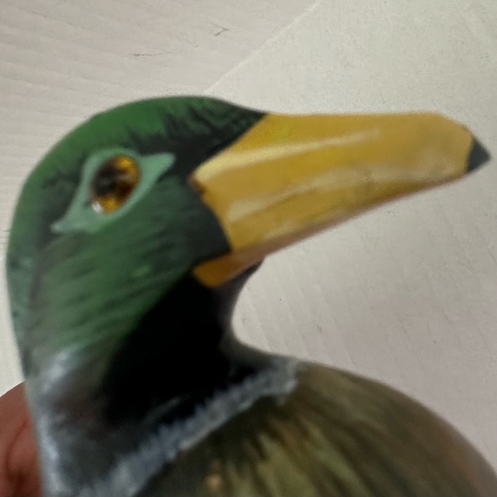 Handcrafted Wooden Duck Figurine - Picture 7 of 14